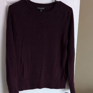 Banana Republic Deep Purple Crew Neck Sweater